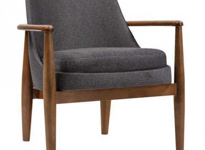 Gray modern chair designer armchairs living room upholstered single-seater